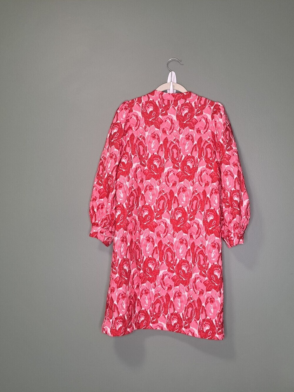 Pomander Place Samantha Pink Jacquard Dress Medium NWOT - Picture 3 of 6